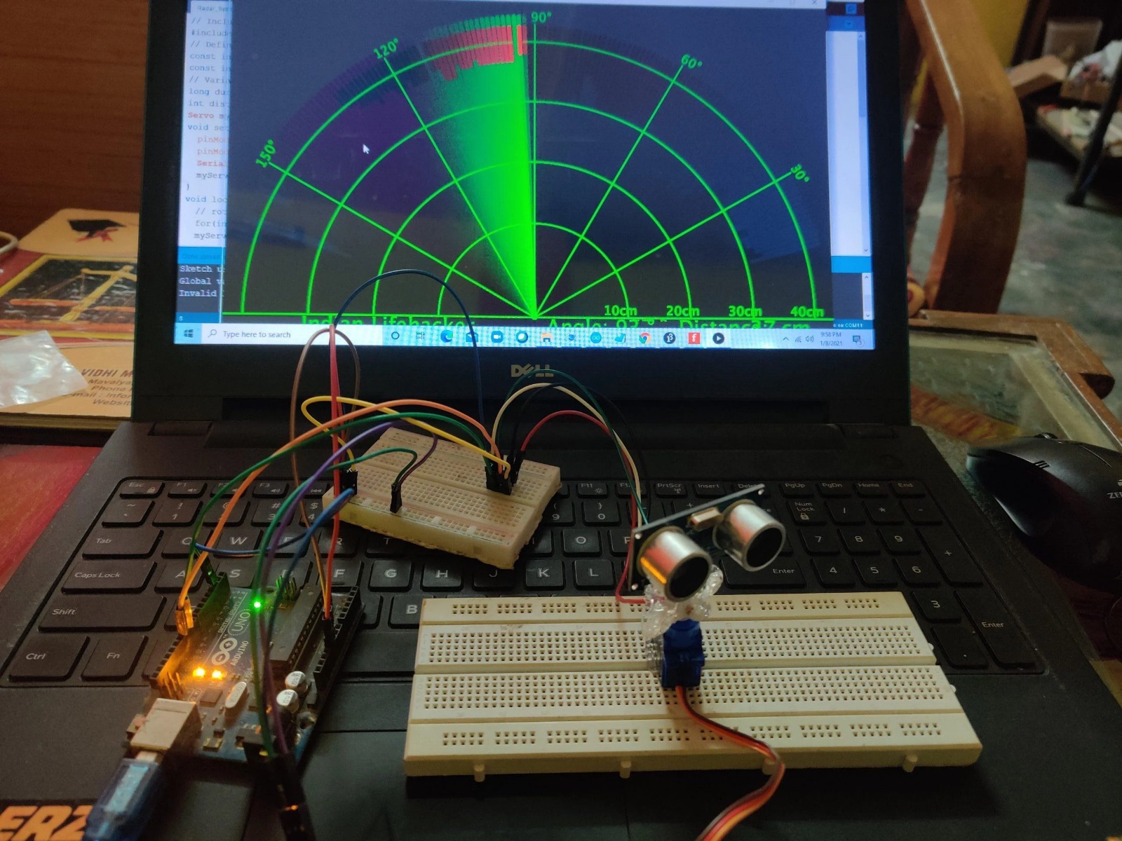 Sistema IoT Radar Arduino